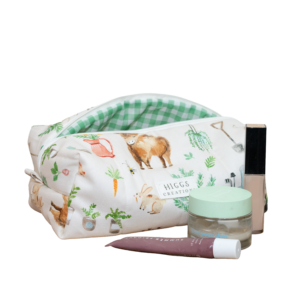 White Farm Makeup Bag