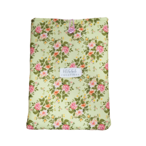 Green and Pink Floral Paper Back Sleeve