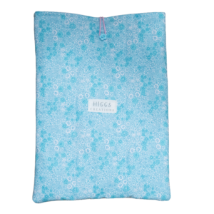 Light Blue Paisley Large Book Sleeve
