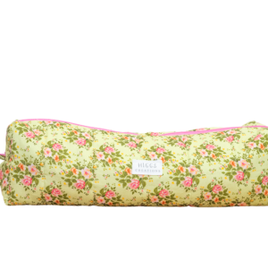Green and Pink Floral Hair Tool Bag