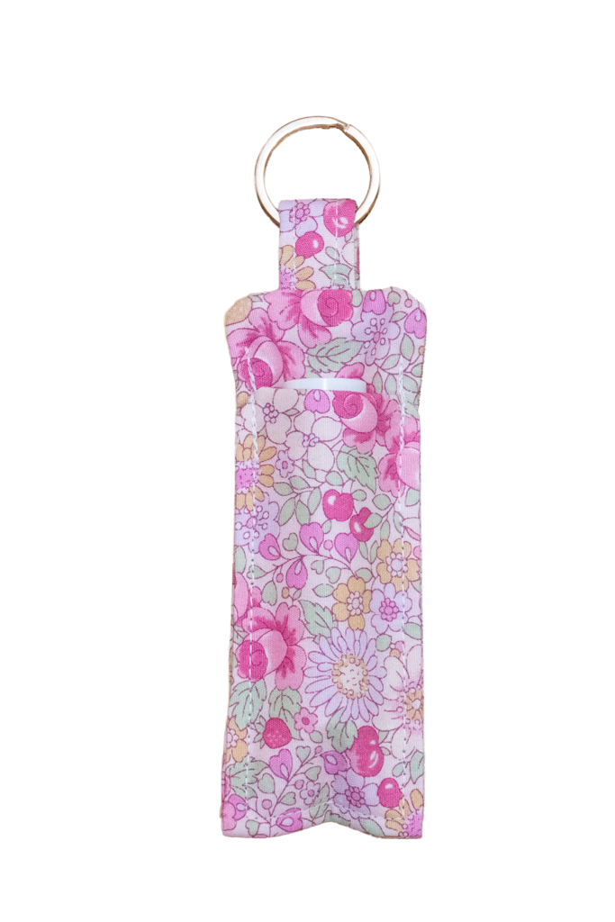 Pink Floral Lip Balm Holder