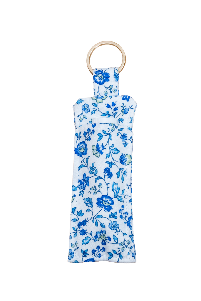 Blue Floral Lip Balm Holder