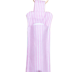 Pink Striped Lip Balm Holder