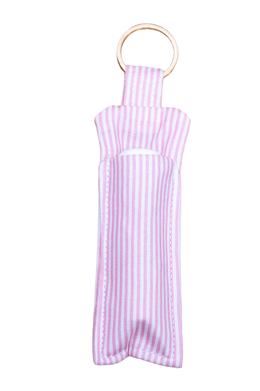 Pink Striped Lip Balm Holder
