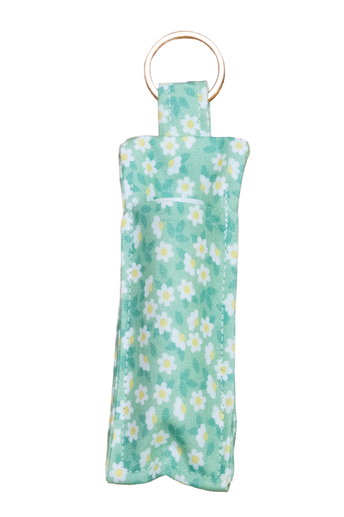 Green Floral Lip Balm Holder