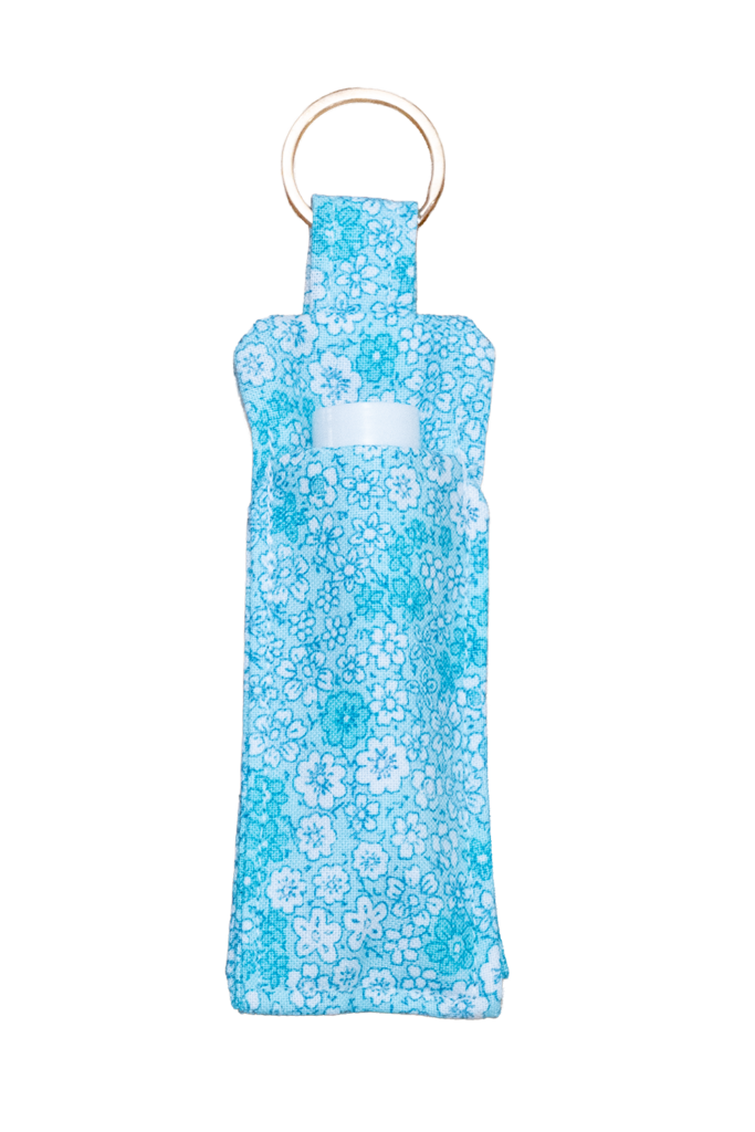 Light Blue Paisley Lip Balm Holder