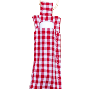 Red Gingham Lip Balm Holder