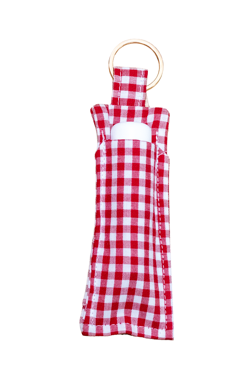 Red Gingham Lip Balm Holder