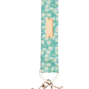 Green Floral Keychain