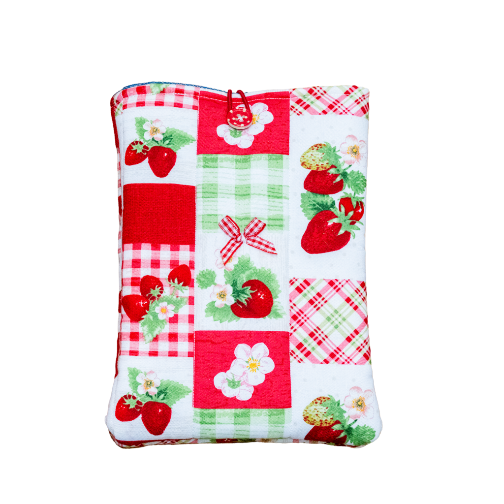 Strawberry Check Kindle Sleeve