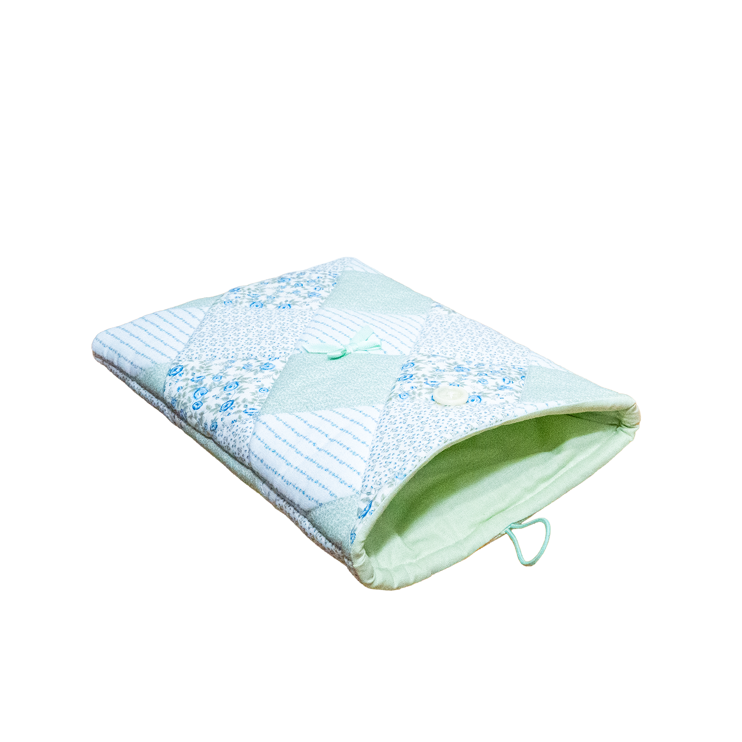 Blue Checkered Paperback Sleeve - Image 2