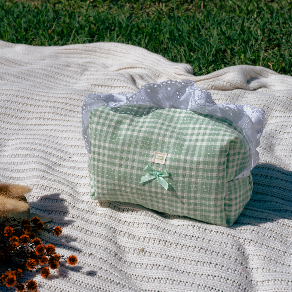 Green Makeup Bag