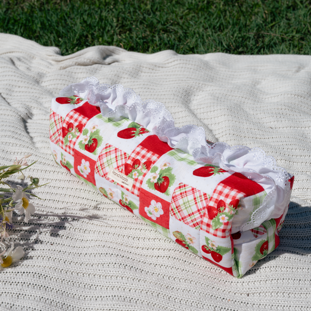 Strawberry & Denim Hair Tool Bag
