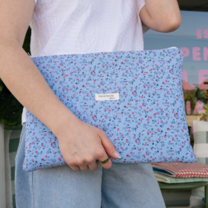 13 inch Blue Floral Laptop Sleeve